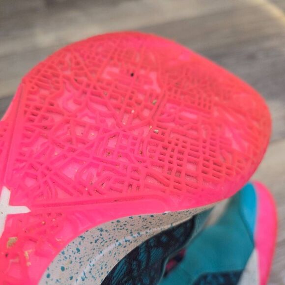 Nike LeBron NXXT Gen AMPD Basketball Shoes FJ1566-300 Men's 8.5 teal pink wht - Picture 6 of 8